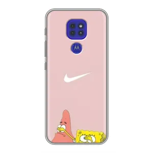 Чехол с принтом «Патрик и Губка» для Motorola MOTO G9 Play