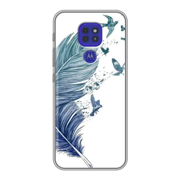 Чохол з принтом «Перо» для Motorola MOTO G9 Play