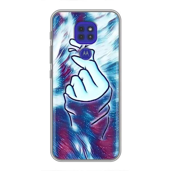 Чехол с принтом «Радужное сердце» для Motorola MOTO G9 Play