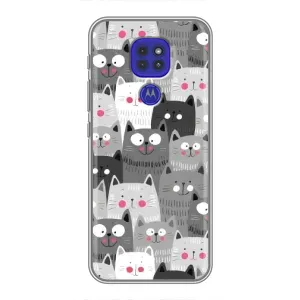 Чохли з Котиками для Motorola MOTO G9 Play (VPrint) (Мальовані котики)