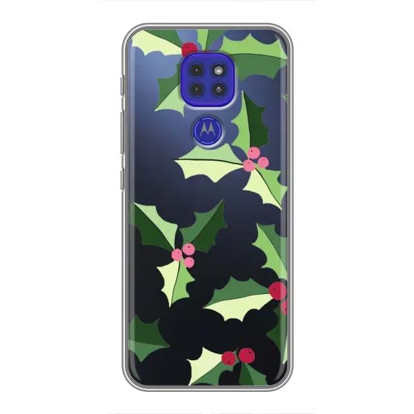 Чохол з принтом «Різдвяний фон» для Motorola MOTO G9 Play