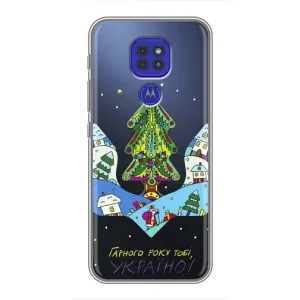 Чохол з принтом «Різдвяний герб» для Motorola MOTO G9 Play