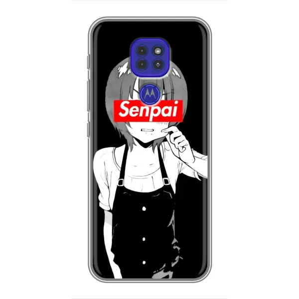 Чехол с принтом «Senpai» для Motorola MOTO G9 Play Чехол с принтом «Senpai» для Motorola MOTO G9 Play