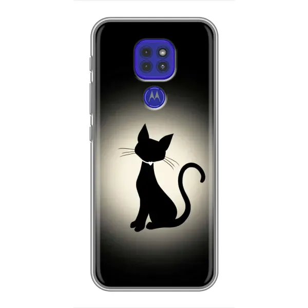 Чохол з принтом «Силует котика» для Motorola MOTO G9 Play Чохол з принтом «Силует котика» для Motorola MOTO G9 Play