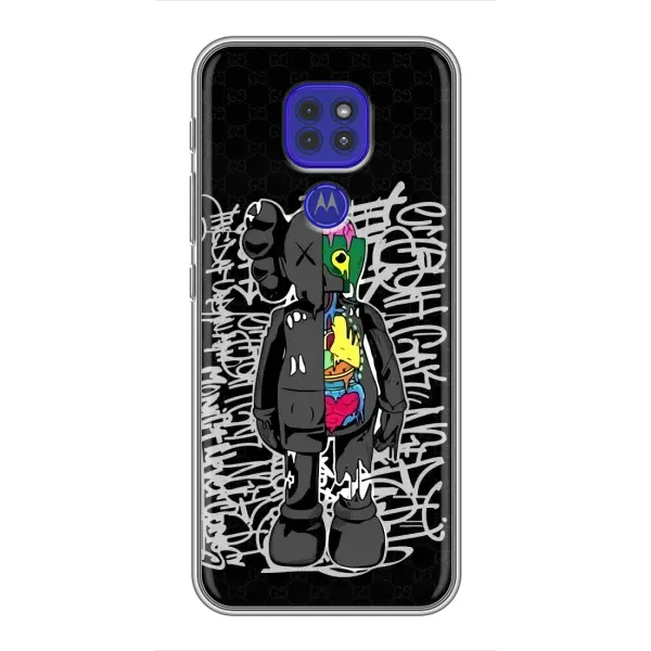 Чохол з принтом «Стиль Bearbrick» для Motorola MOTO G9 Play