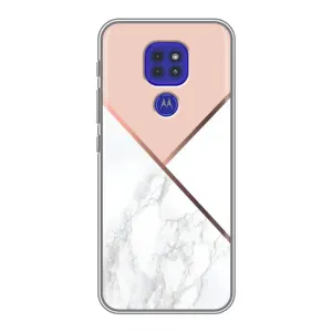 Мраморний чехол на Motorola MOTO G9 Play (VPrint) (Тройний мрамор)