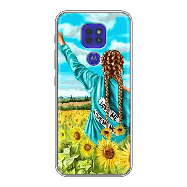 Чехол с принтом «Украиночка» для Motorola MOTO G9 Play Чехол с принтом «Украиночка» для Motorola MOTO G9 Play
