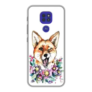 Чохли з картинкою Лисичка для Motorola MOTO G9 Play (VPrint) (Весела лисичка)
