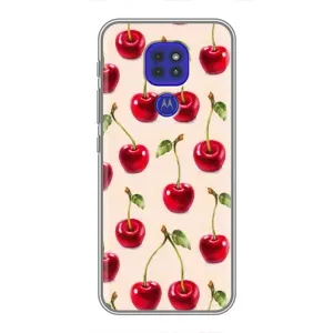 Чохли з фруктами для Motorola MOTO G9 Play (VPrint) (Черешня)