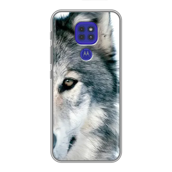 Чехол с принтом «Волк» для Motorola MOTO G9 Play