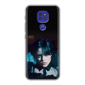 Чохли Венсдей на Motorola MOTO G9 Play Уенсдей (AlphaPrint) (погляд Венздей)