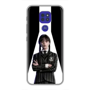 Чохли Венсдей на Motorola MOTO G9 Play Уенсдей (AlphaPrint) (W-Wednesday)