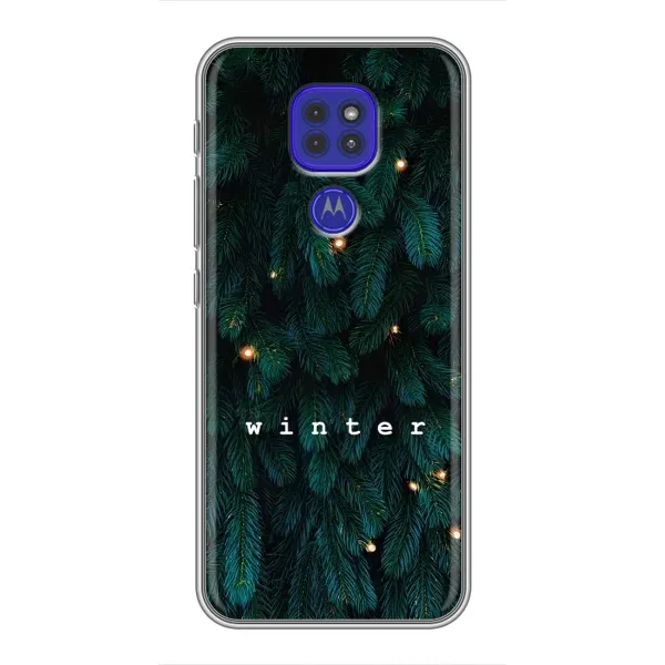 Чехол с принтом «Winter» для Motorola MOTO G9 Play