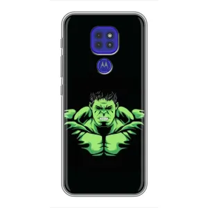 Чехлы с героями Марвел Motorola MOTO G9 Play (VPrint) (Зелёный Халк)