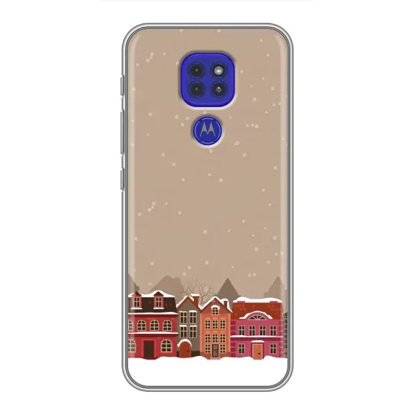 Чехол с принтом «Зимний город» для Motorola MOTO G9 Play
