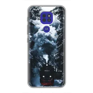 Чехол с принтом «Зимний поезд» для Motorola MOTO G9 Play