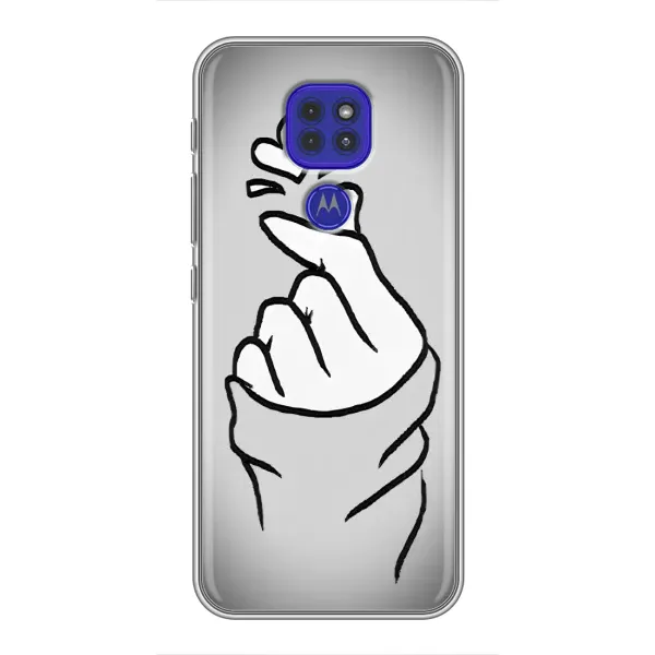 Чехол с принтом «Значок Love» для Motorola MOTO G9 Play