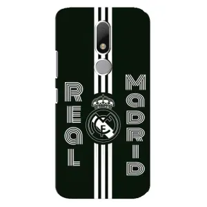 ФК Реал Мадрид чохли для Motorola Moto M (AlphaPrint) (чорно білий Реал)