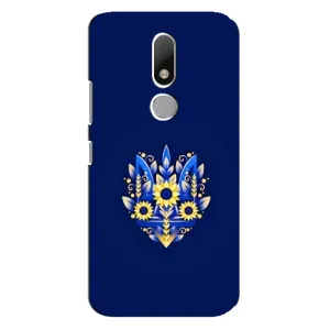 Чохли для Motorola Moto M Укр. Символіка (AlphaPrint) (Квітковий Герб)