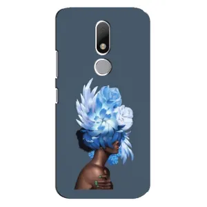 Чехлы (ART) Цветы на Motorola Moto M (VPrint) (Квіти на голові)