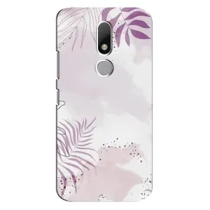 Чохол з принтом «Фіолетове листя» для Motorola Moto M