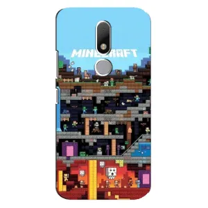 Чохол Майнкрафт на Motorola Moto M (AlphaPrint) Minecraft (фон Minecraft)