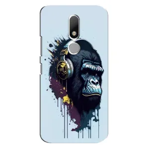 Чохол з Мавпами Motorola Moto M - (AlphaPrint) (Горила в навушниках)