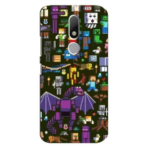 Чохол Майнкрафт на Motorola Moto M (AlphaPrint) Minecraft (Колаж Майнкрафт)