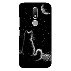 Чехол с принтом для Motorola Moto M (AlphaPrint) Модные коты
