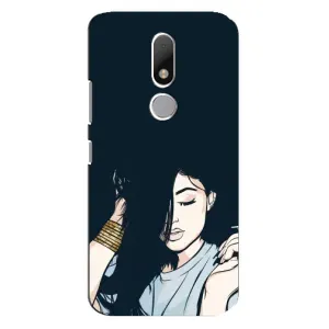 Чохол з друком для Motorola Moto M - (Мода) (AlphaPrint) (Гарна дівчина)