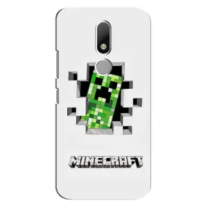 Чохол Майнкрафт на Motorola Moto M (AlphaPrint) Minecraft (кріпер Майнкрафт)