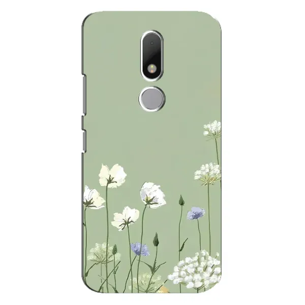 Чохол з принтом «Квіти на зеленому» для Motorola Moto M
