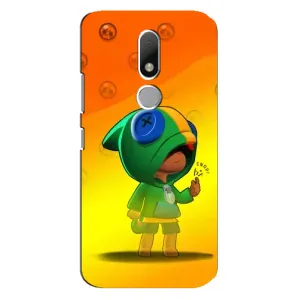 Чехол для Motorola Moto M Бравл Старс (VPrint) (Хлопчик Леон)