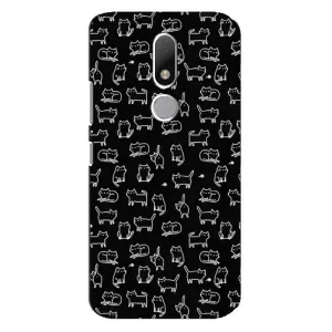 Чохол з принтом для Motorola Moto M (AlphaPrint) Модні коти (Маленькі котики)