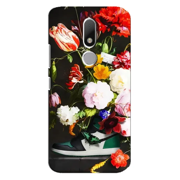 Чехол с принтом «Nike цветы» для Motorola Moto M