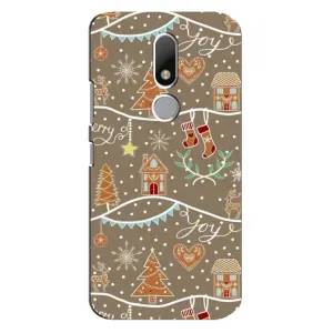 Новорічні, Святкові Чохли для Motorola Moto M - 2024 год (Новорічні пряники)