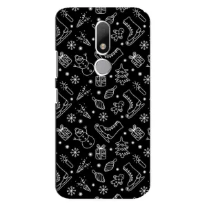 Новорічні, Святкові Чохли для Motorola Moto M - 2024 год (Новорічний фон)