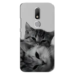 Чохол з малюнком кіт на Motorola Moto M (Пара котів)