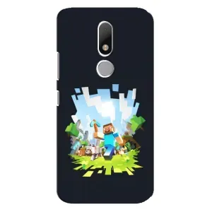 Чохол Майнкрафт на Motorola Moto M (AlphaPrint) Minecraft (персонажі Minecraft)