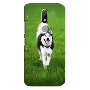 Чехол с принтом «Радостный Хаски» для Motorola Moto M
