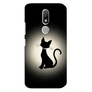 Чохол з принтом для Motorola Moto M (AlphaPrint) Модні коти (Силует котика)