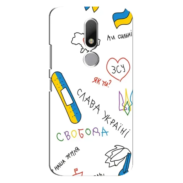 Чохол з принтом «Стикер» для Motorola Moto M