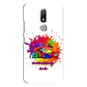 Чохли Амонг Ас для Motorola Moto M (AlphaPrint) (Яскравий АмонгАс)