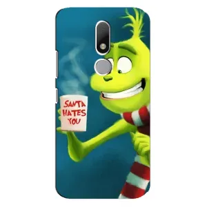 Різдвяні Чохли для Motorola Moto M (VPrint) (Зелений Грінч)