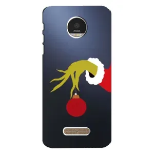 Чохол з принтом «Грінч з іграшкою» для Motorola MOTO Z Play