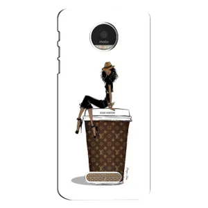 Чохли Луі Вітон для Motorola MOTO Z Play (AlphaPrint - LOUIS VUITTON) (кава LOUIS VUITTON)