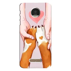 Чохли з собаками для Motorola MOTO Z Play (VPrint) (Любовь до собак)