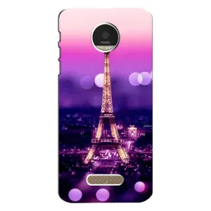 Чехол Эйфелева Башня для Motorola MOTO Z Play - (AlphaPrint)
