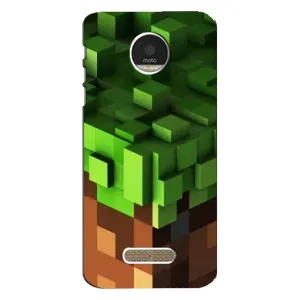 Чохол Майнкрафт на Motorola MOTO Z Play (AlphaPrint) Minecraft (текстура Майнкрафт)