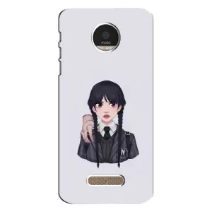 Чохли Венсдей на Motorola MOTO Z Play Уенсдей (AlphaPrint) (Венздей і Річ)
